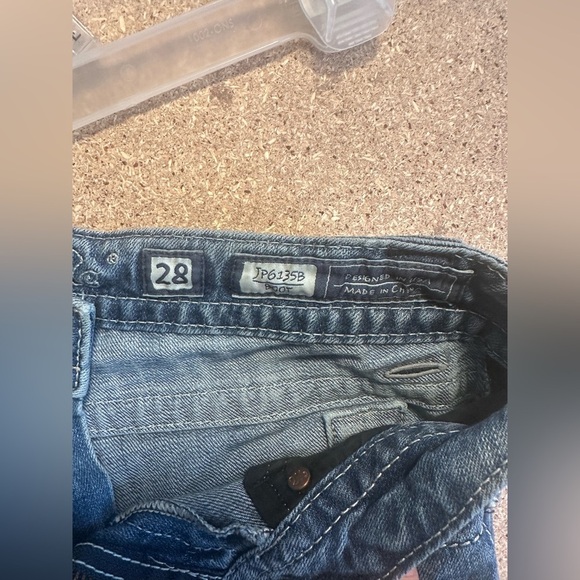 Classic Blue Women's Jeans MissMe Size 28 Bejeweled - Picture 5 of 7